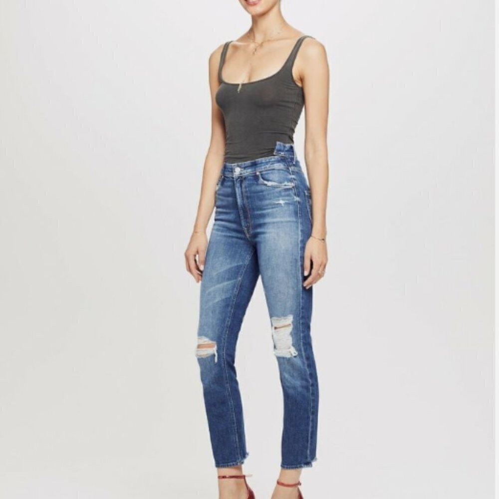 Mother Size 25 The Dazzler Shift Destroyed Ankle Jean in Your Treat or Mine Wash